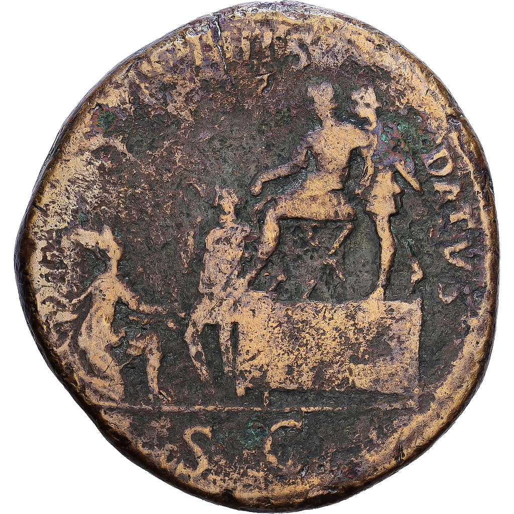 Empire romain, Trajan, Sesterce, 114-117, Rome, Bronze, TB, RIC:667