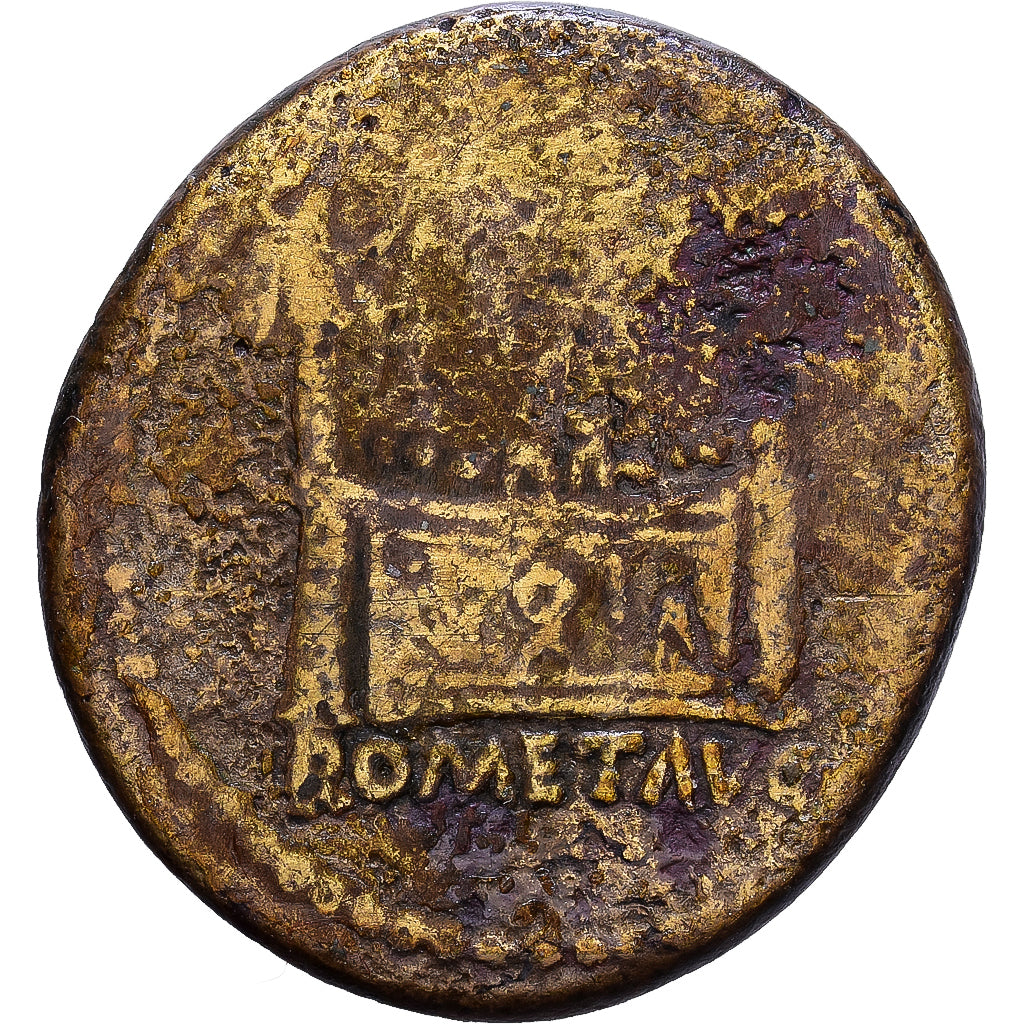 Roman Empire, Tiberius, Semis, 12-14, Lyon - Lugdunum, Bronze, SGE+, RIC:246
