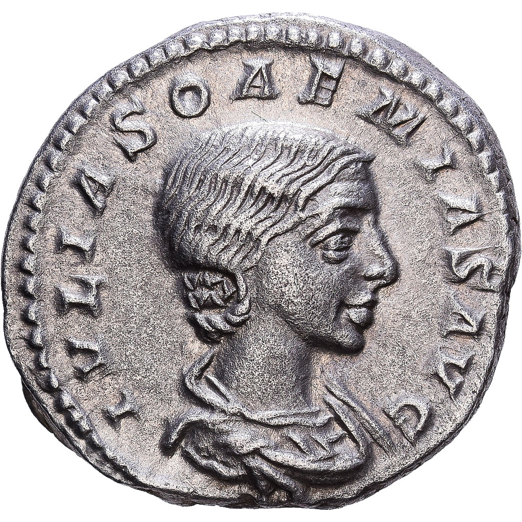 Roman Empire, Julia Soaemias, Denarius, 218-222, Rome, Prata, AU(50-53), RIC:243