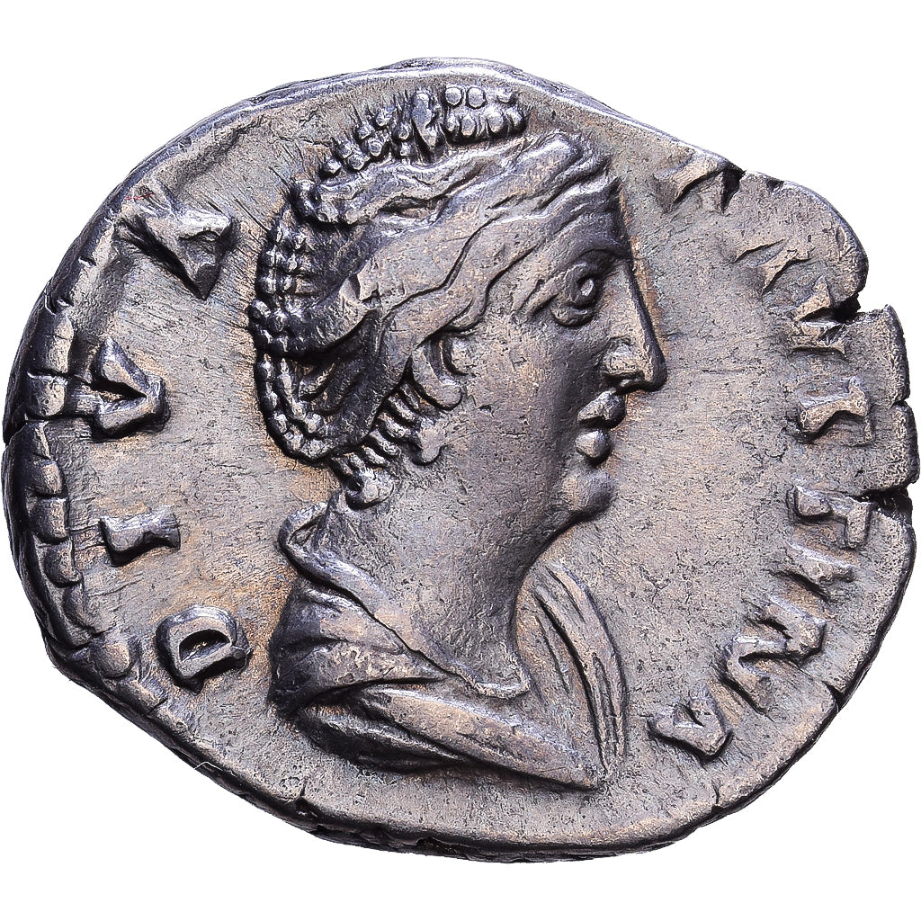 Roman Empire, Faustina I, Denarius, 141, Rome, Srebro, EF(40-45), RIC:347