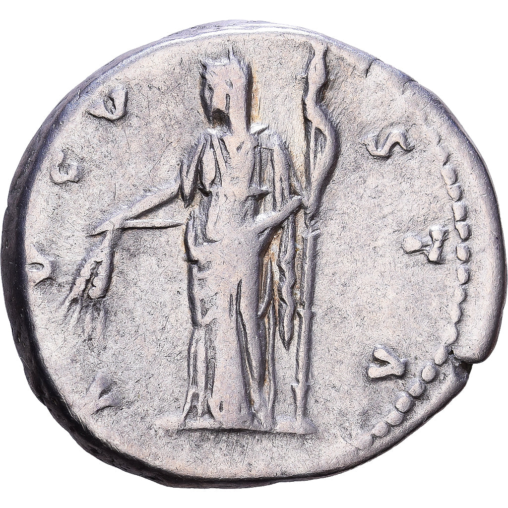 Empire romain, Faustine I, Denier, 141, Rome, Argent, TB+, RIC:360a