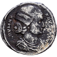 Roman Empire, Fausta, Follis, 324-325, Treveri, Brąz powlekany srebrem