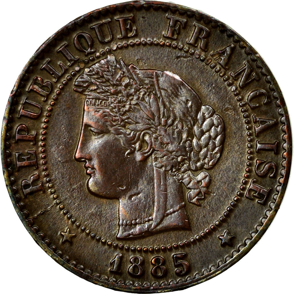Coin, France, Cérès, Centime, 1885, Paris, AU(50-53), Bronze, KM:826.1
