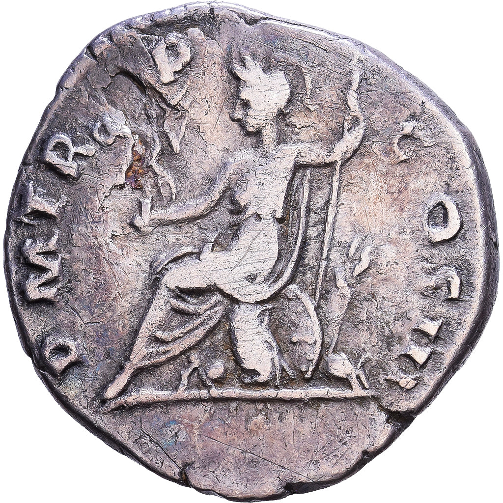 Roman Empire, Hadrius, Denarius, 121-123, Rome, Zilver, ZF, RIC:541