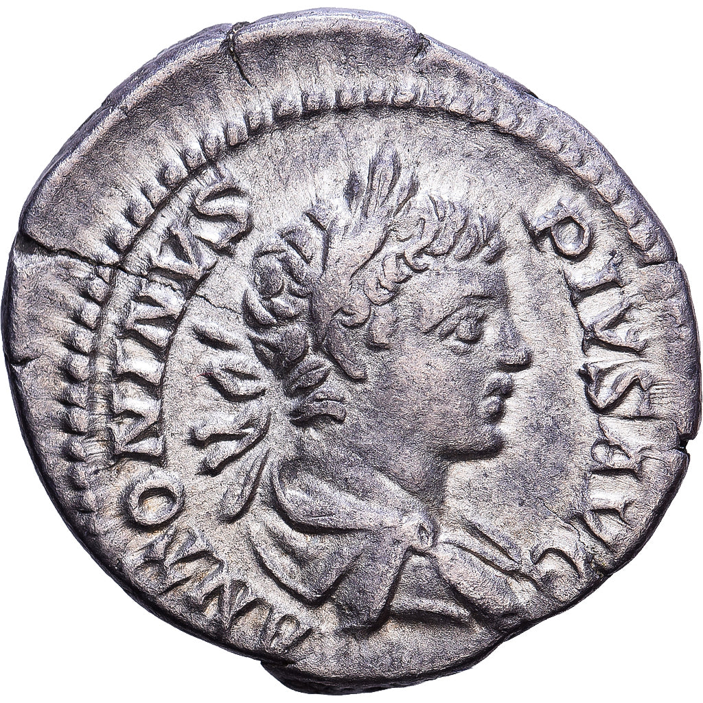 Roman Empire, Caracalla, Denarius, 201-206, Rome, Srebro, AU(50-53), Cohen:64