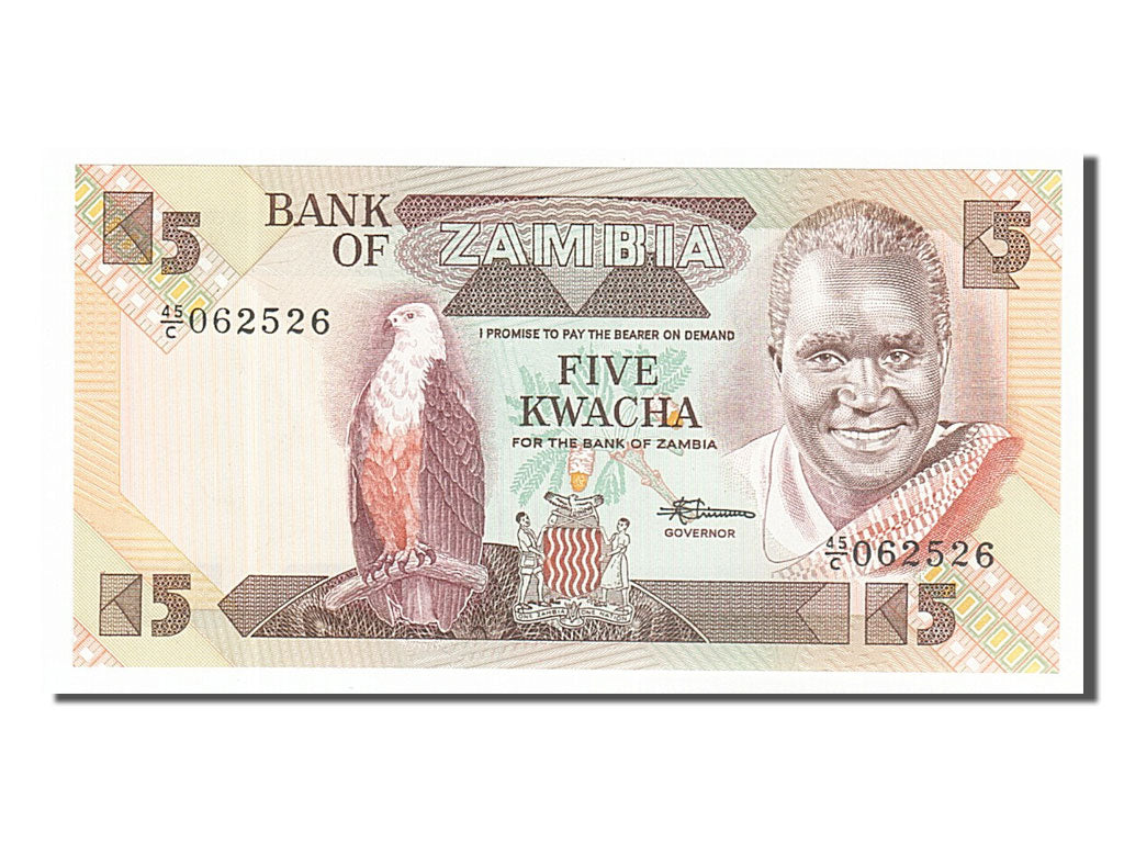 Banknote, Zambia, 5 Kwacha, 1986, UNC(65-70)
