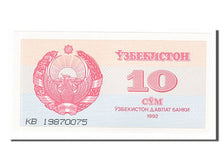 Geldschein, Uzbekistan, 10 Sum, 1992, UNZ