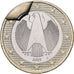 Allemagne, 1 Euro, fauté, coin cassé, 2002, Hamburg, Bimétallique, TTB+