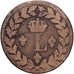 Francja, Louis XVIII, 1 Décime, 1815, Strasbourg, Miedź, F(12-15)
