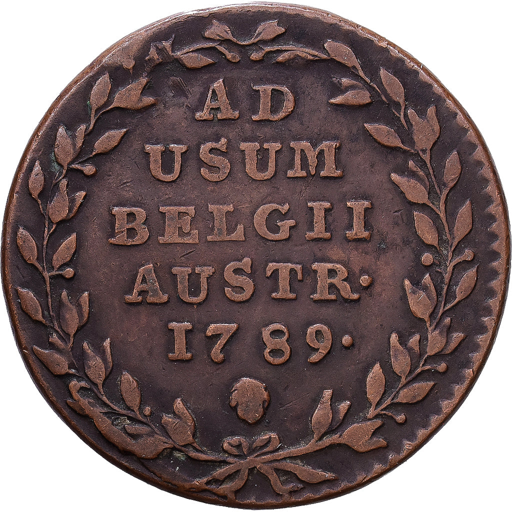 Pays-Bas autrichiens, Joseph II, Liard, 1789, Royal Belgium Mint, Cuivre, TB