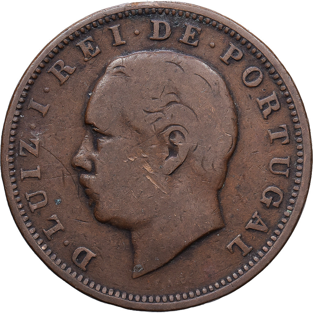Portugal, Luiz I, 20 Reis, 1884, Cuivre, TB, KM:527