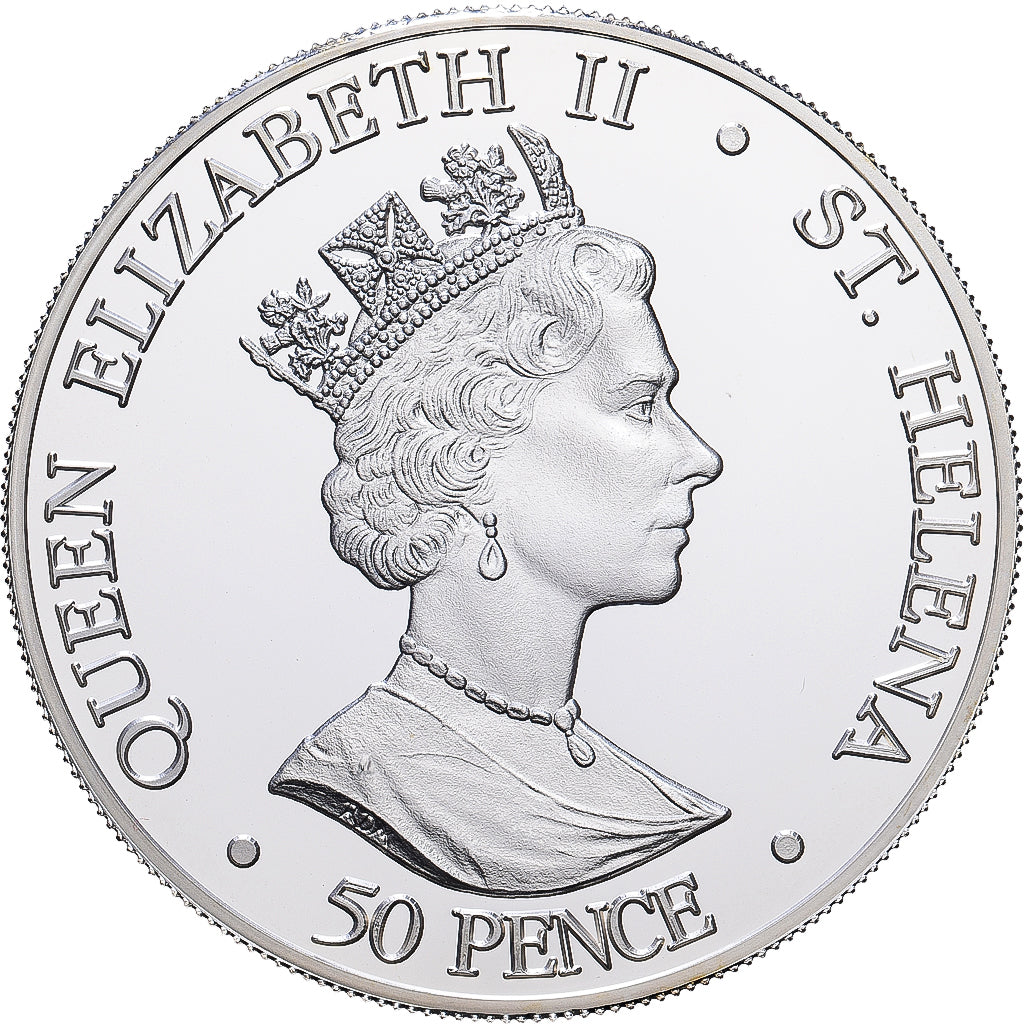 Saint Helena, Elizabeth II, 50 Pence, Queen Elizabeth the Queen Mother, 2000
