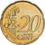Monaco, Rainier III, 20 Euro Cent, 2001, MDP, Nordic gold, AU(55-58), KM:171