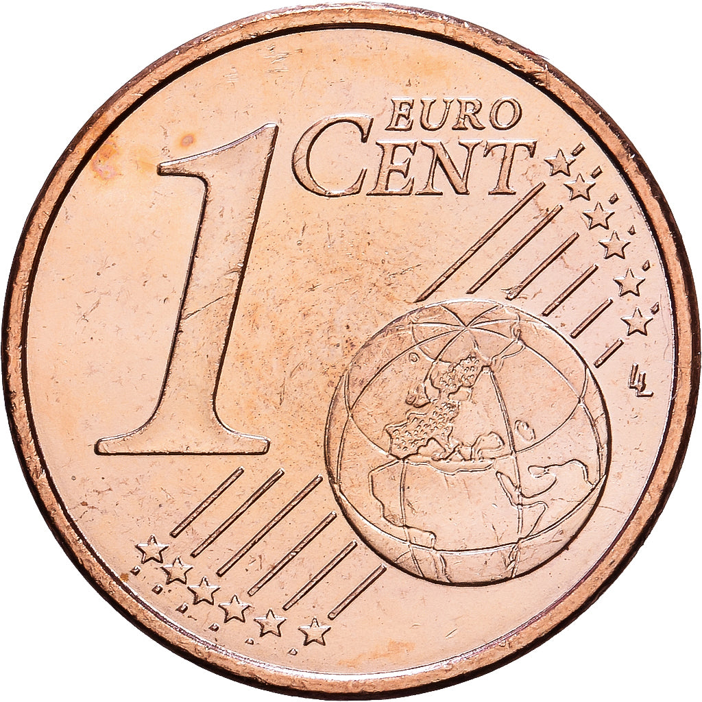 Monaco, Rainier III, 1 Euro Cent, 2001, MDP, Copper Plated Steel, AU(55-58)