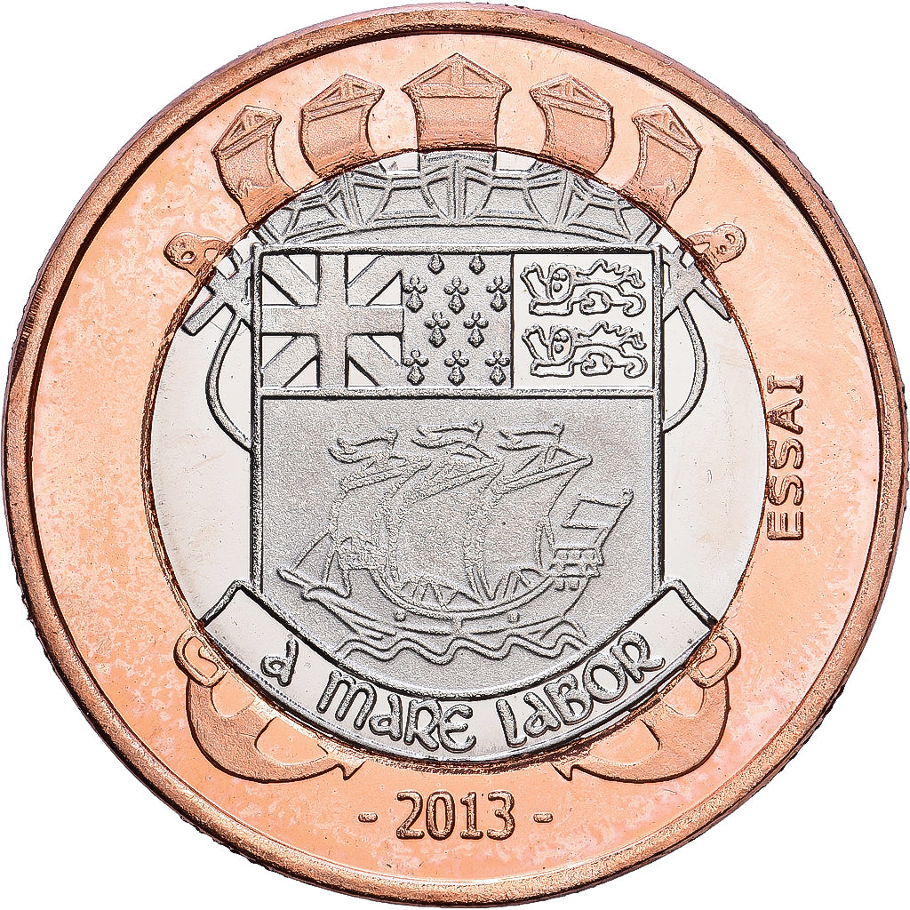 San Pedro y Miquelón, 200 Francs, 2013, ESSAI, Bimetálico, SC
