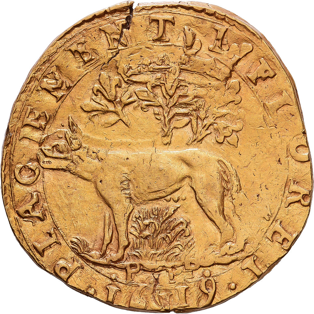 Duché de Parme et Plaisance, Ranuccio Farnese I, 2 Doppie, 1619, Piacenza, Or