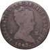 Spanje, Isabel II, 8 Maravedis, 1843, Segovia, Koper, ZG+, KM:531