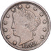 États-Unis, 5 Cents, Liberty Nickel, 1889, Philadelphie, Cupronickel, TB