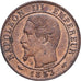 Frankreich, Napoleon III, 1 Centime, 1853, Paris, Bronze, VZ+, Gadoury:86