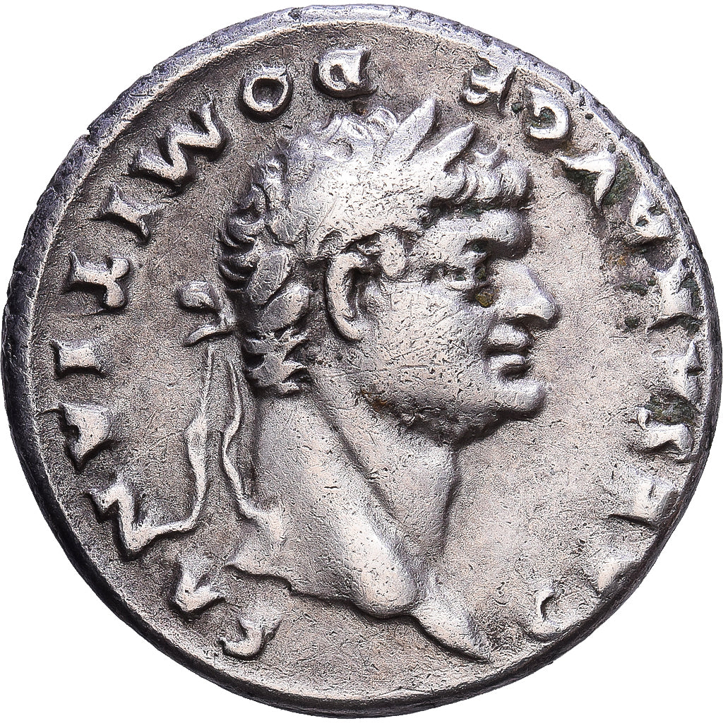 Roman Empire, Domitian, Denarius, 76-77, Rome, Silver, VF(30-35), Cohen:47