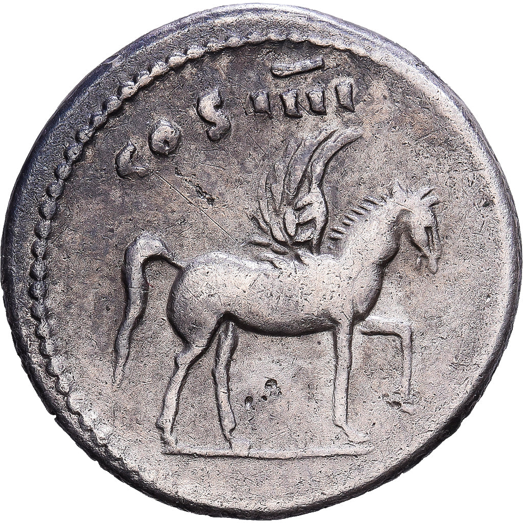 Roman Empire, Domitian, Denarius, 76-77, Rome, Silver, VF(30-35), Cohen:47