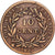 France, Charles X, 10 Centimes, 1827, La Rochelle, Bronze, TTB, Lecompte:305