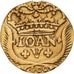 Portugal, John V, 400 Reis, 1741, Lisbon, Goud, FR+, KM:201