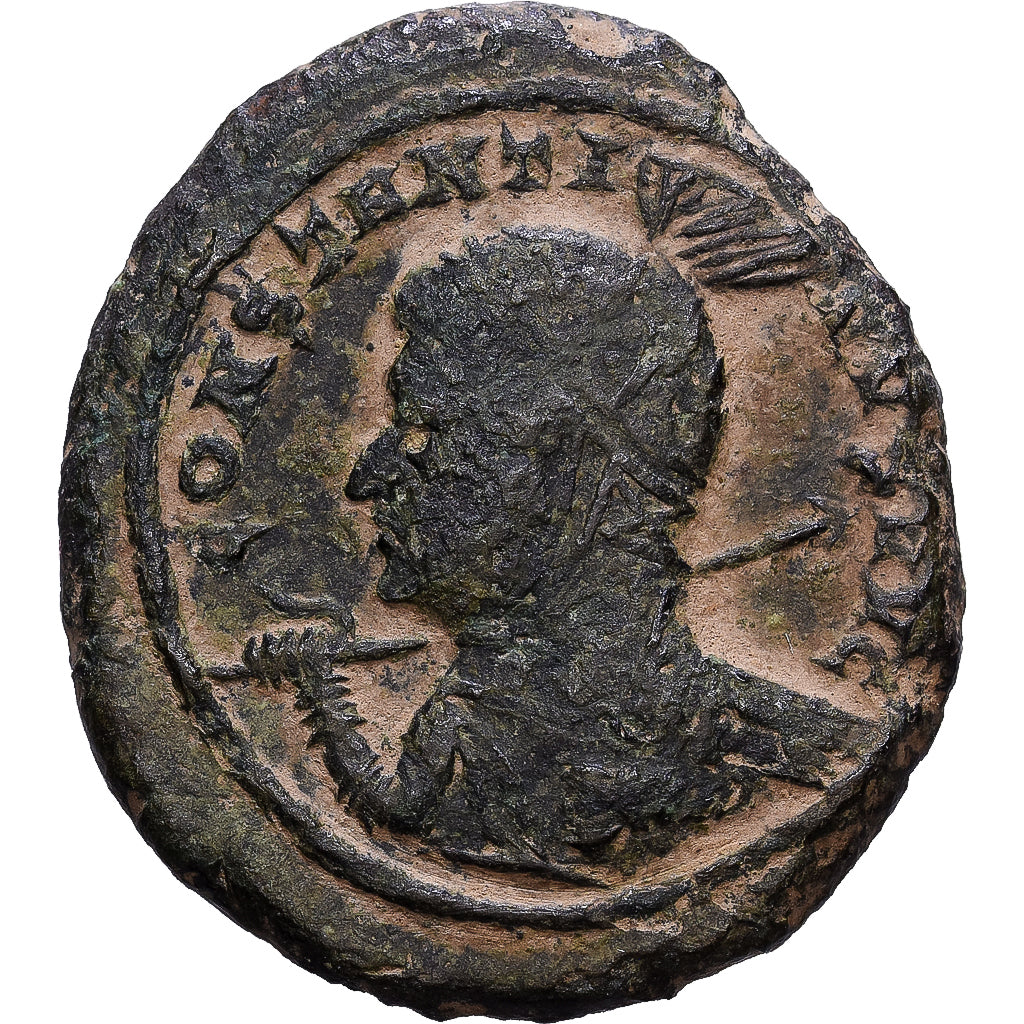 Roman Empire, Constantine I, Pseudo Argenteus, 318-319, Trier, Bronze, S+