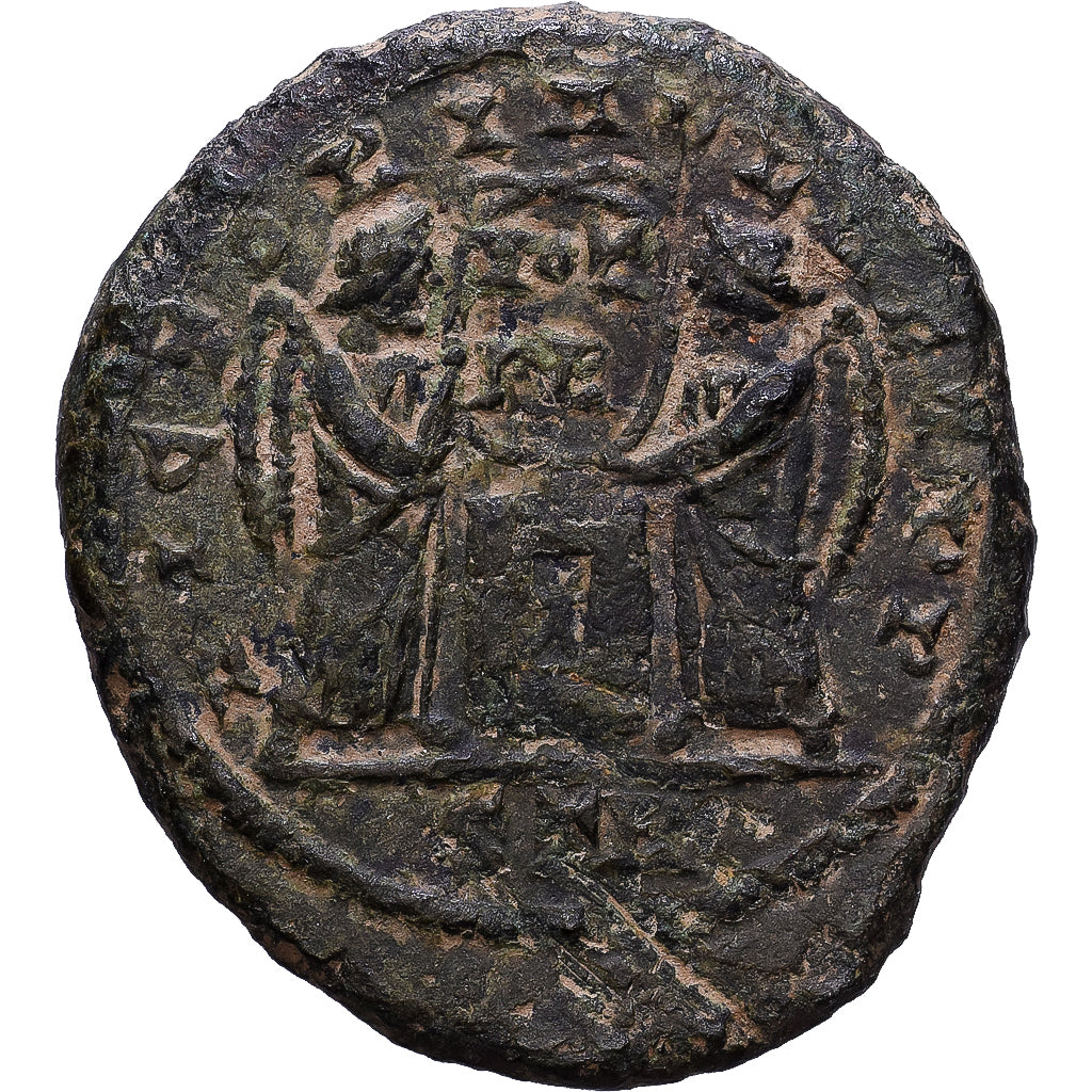 Roman Empire, Constantine I, Pseudo Argenteus, 318-319, Trier, Bronze, S+