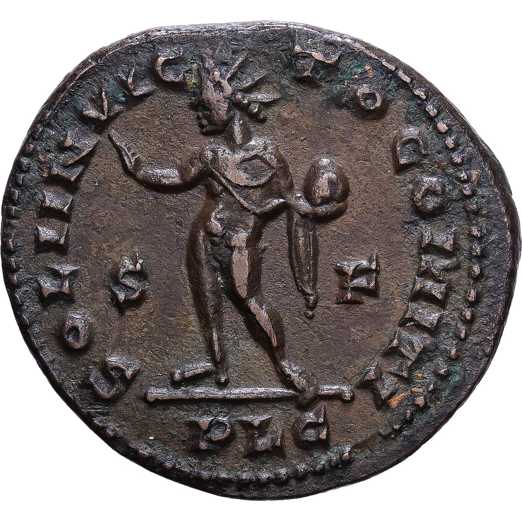 Roman Empire, Constantine I, Follis, 312, Lyon - Lugdunum, Rame, BB+, Cohen:525