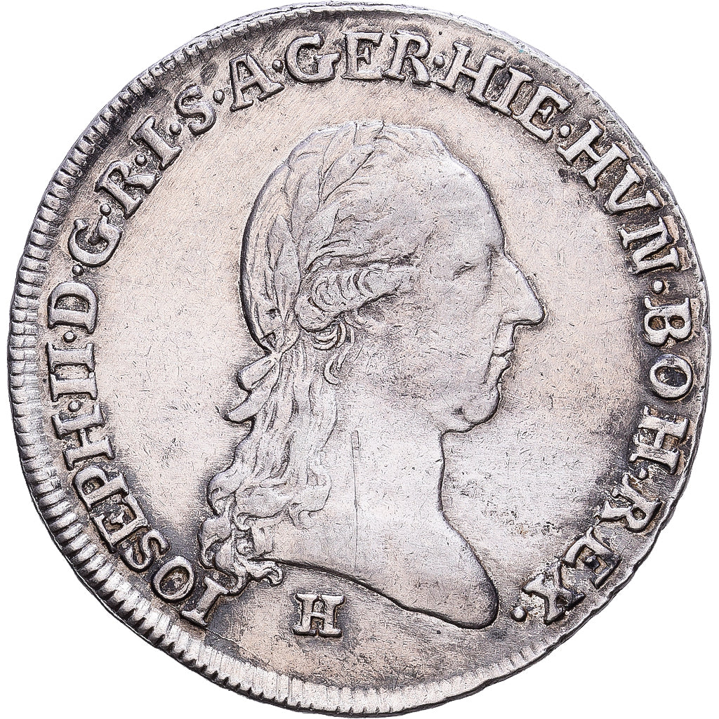 Austria, Joseph II, 1/4 Kronenthaler, 1788, Günzburg, Argento, MB+
