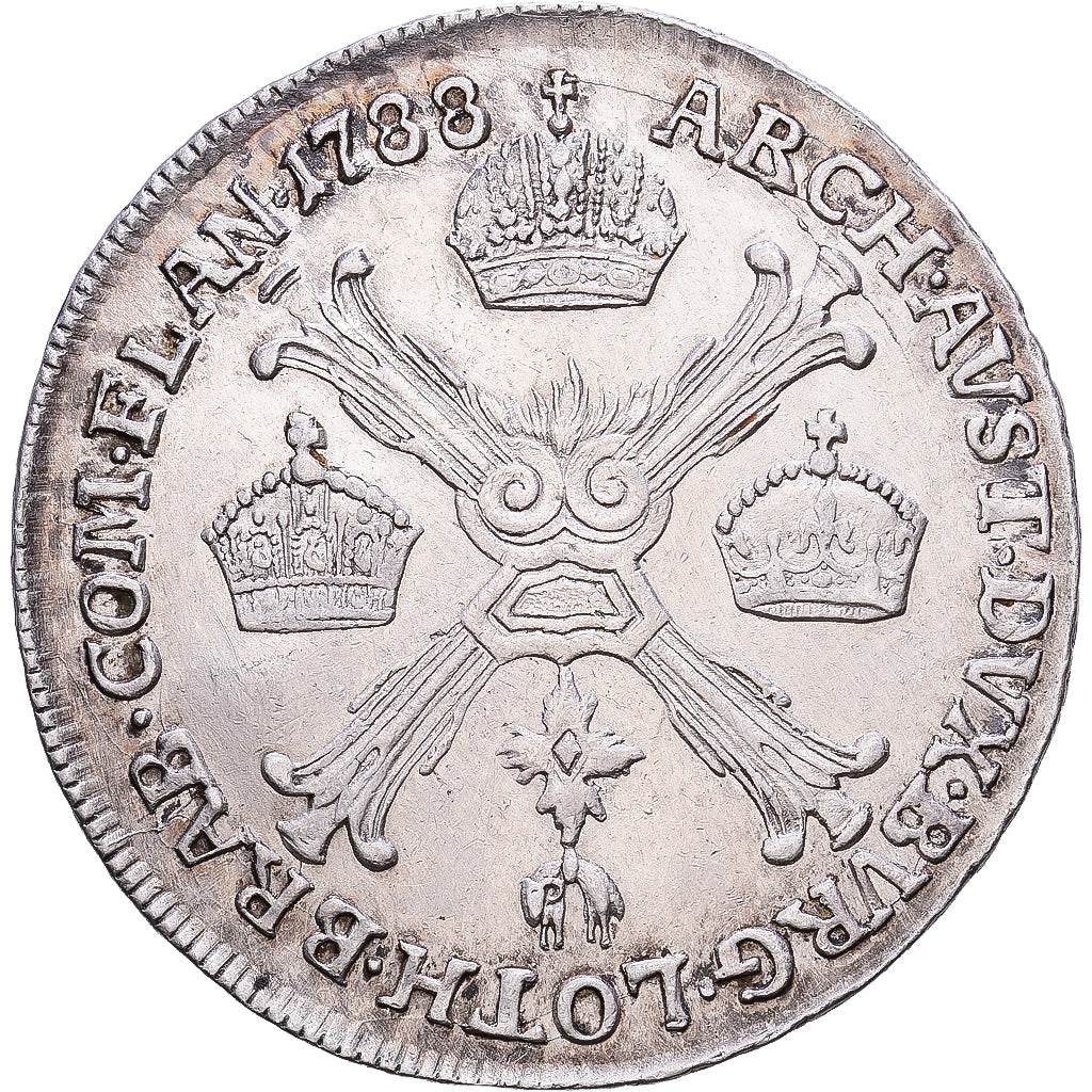 Austria, Joseph II, 1/4 Kronenthaler, 1788, Günzburg, Argento, MB+