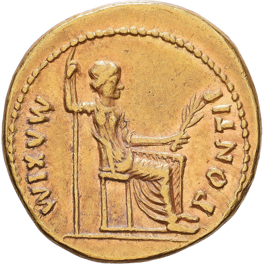 Roman Empire, Tiberius, Aureus, 14-37 AD, Lyon - Lugdunum, Goud, ZF, Cohen:15