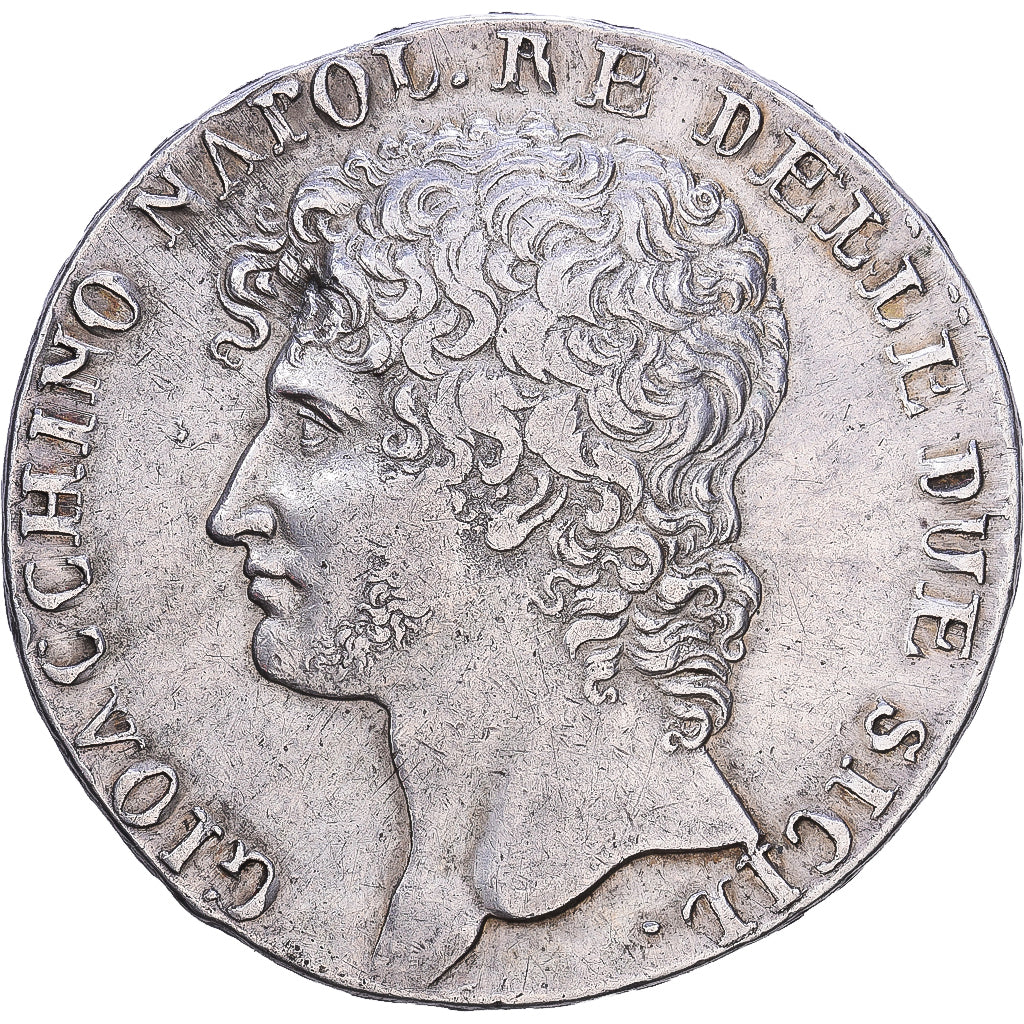 Kingdom of Naples, Joachim Murat, 12 Carlini, 1810, Naples, Silver, AU(50-53)