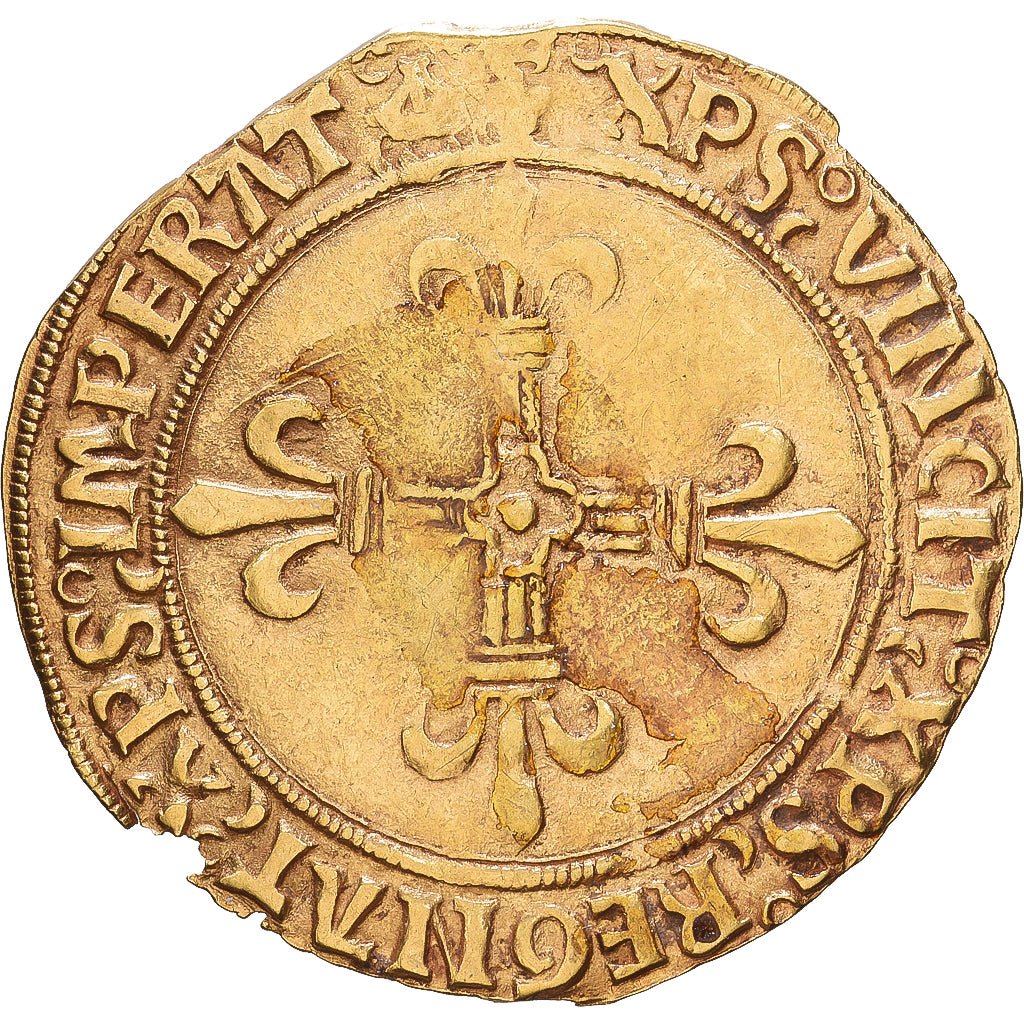 France, Louis XII, Écu d'or au soleil, 1498, Bayonne, Gold, VF(30-35)