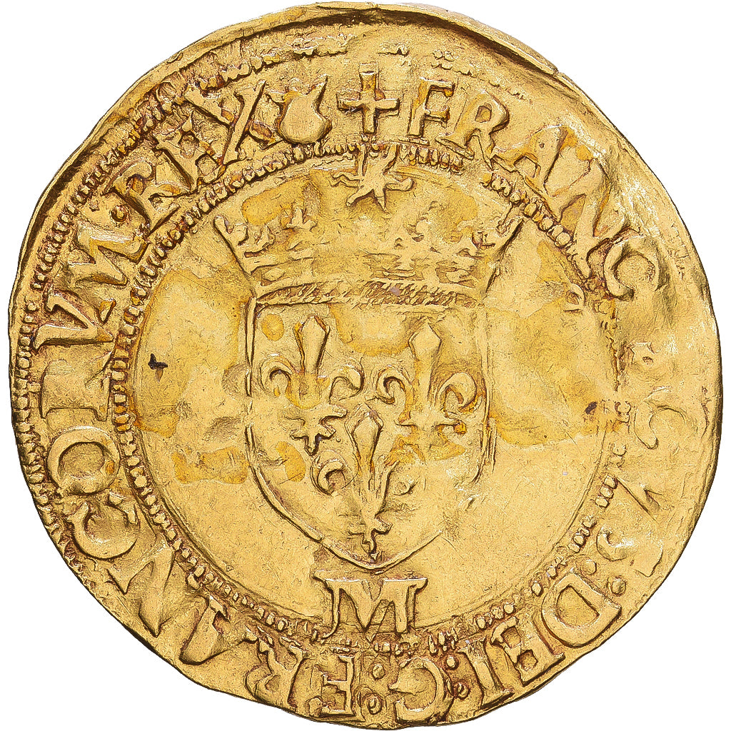 France, François Ier, Écu d'or au soleil, 1540, Toulouse, Or, TB+