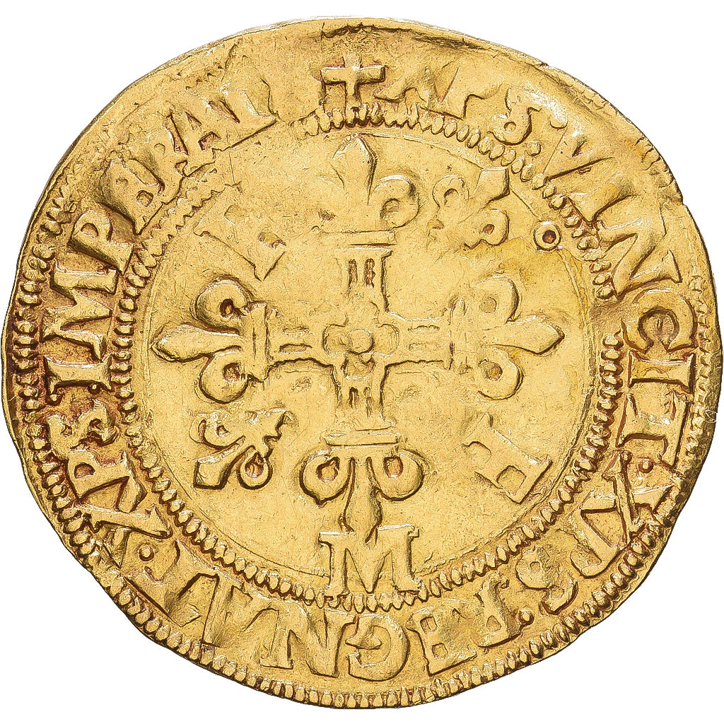 France, François Ier, Écu d'or au soleil, 1540, Toulouse, Or, TB+
