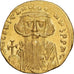 Byzantine Empire, Constans II, Solidus, 651-654, Constantinople, Gold, SS+