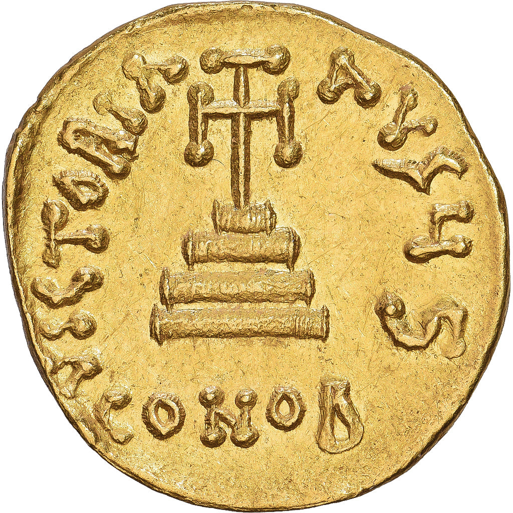 Byzantine Empire, Constans II, Solidus, 651-654, Constantinople, Gold, SS+