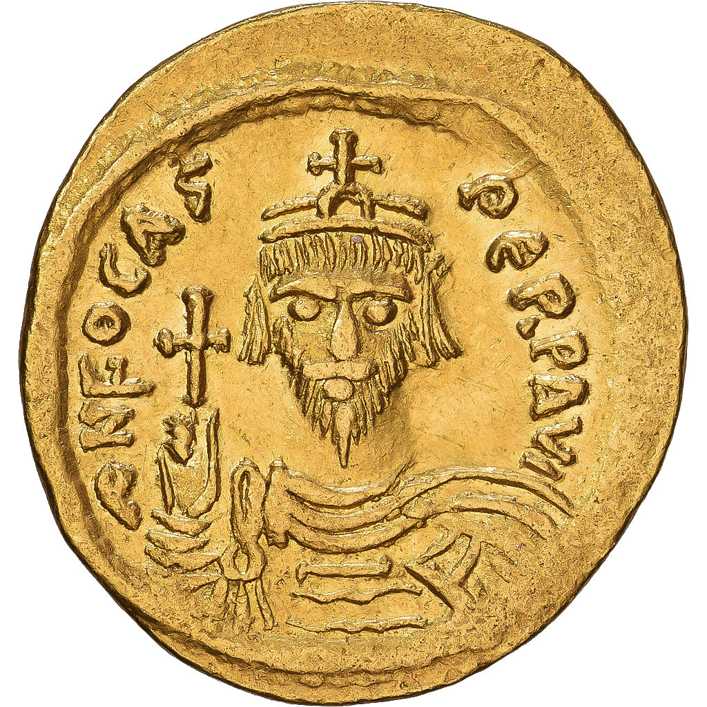 Byzantine Empire, Phocas, Solidus, 607-609, Constantinople, Dourado, VF(30-35)
