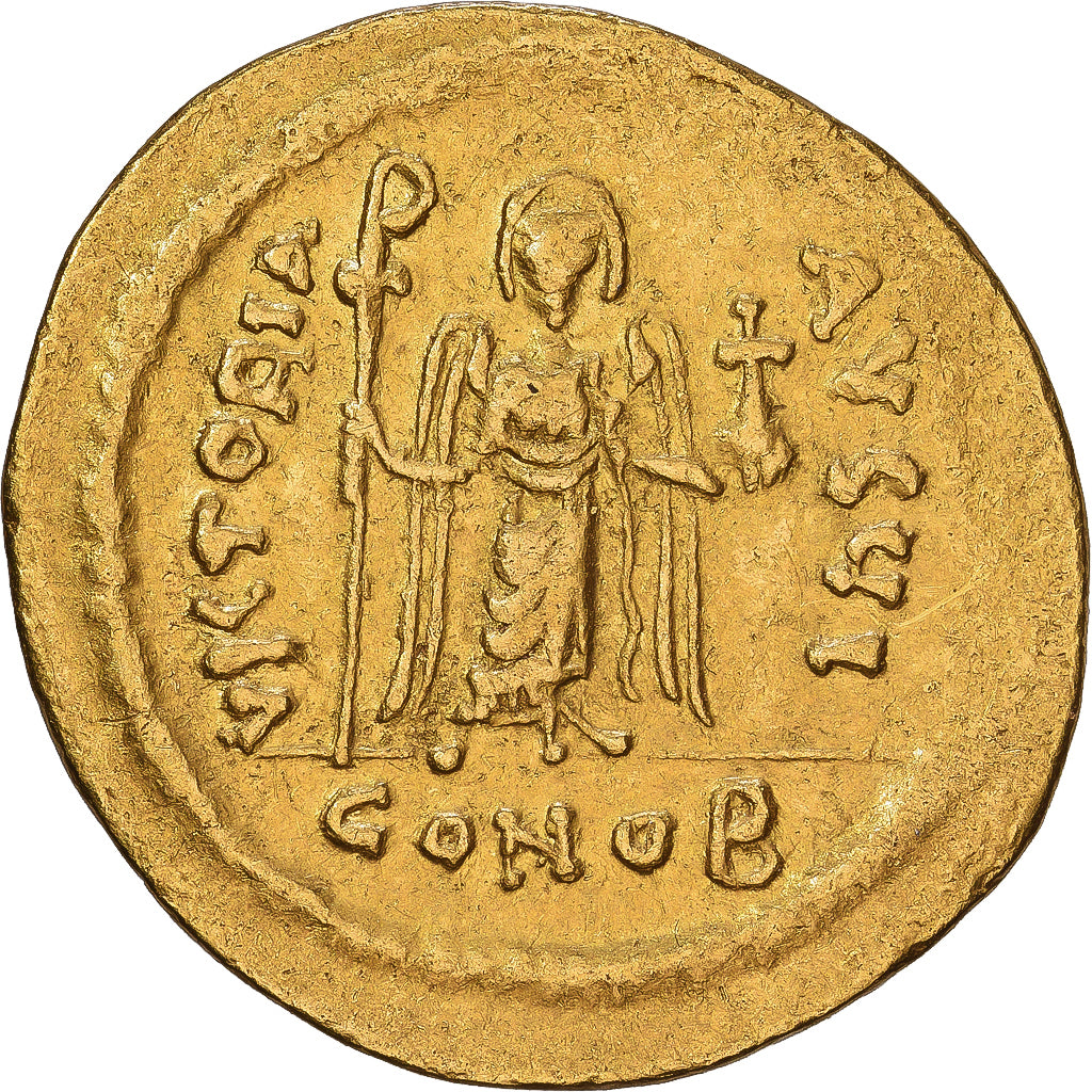 Byzantine Empire, Phocas, Solidus, 607-609, Constantinople, Dourado, VF(30-35)