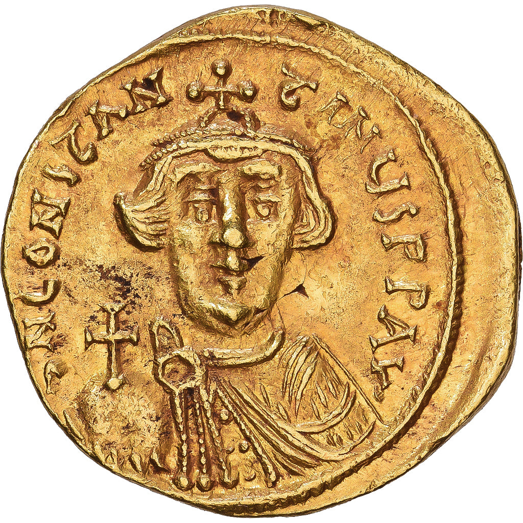 Byzantine Empire, Constans II, Solidus, 641-668, Constantinople, Dourado