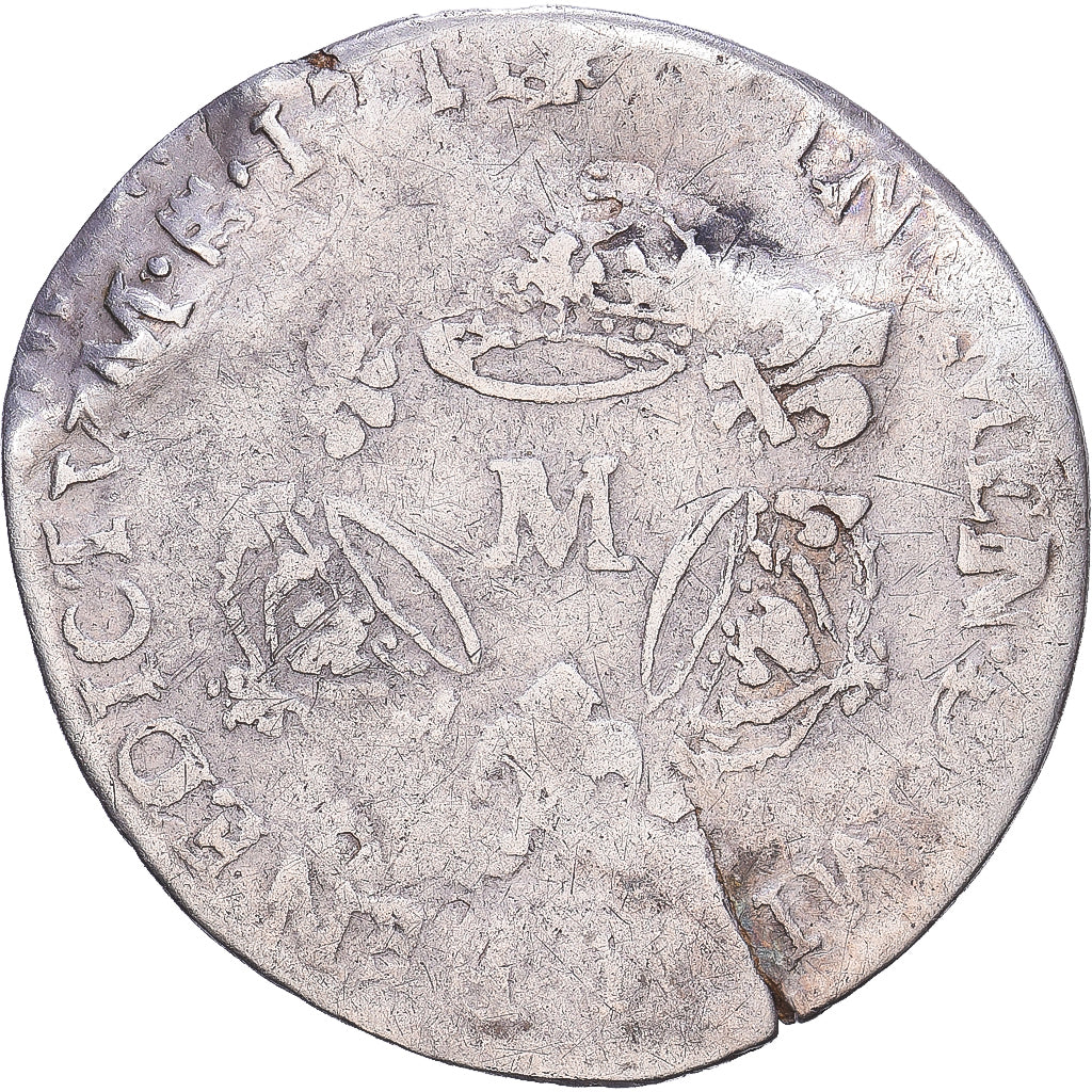 France, Louis XIV, 1/20 Ecu, aux trois couronnes, 1711, Toulouse,Ancient forgery