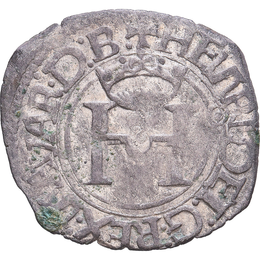 Lordship of Béarn, Henri d'Albret, Liard, grande croix, 1516-1555, Billon