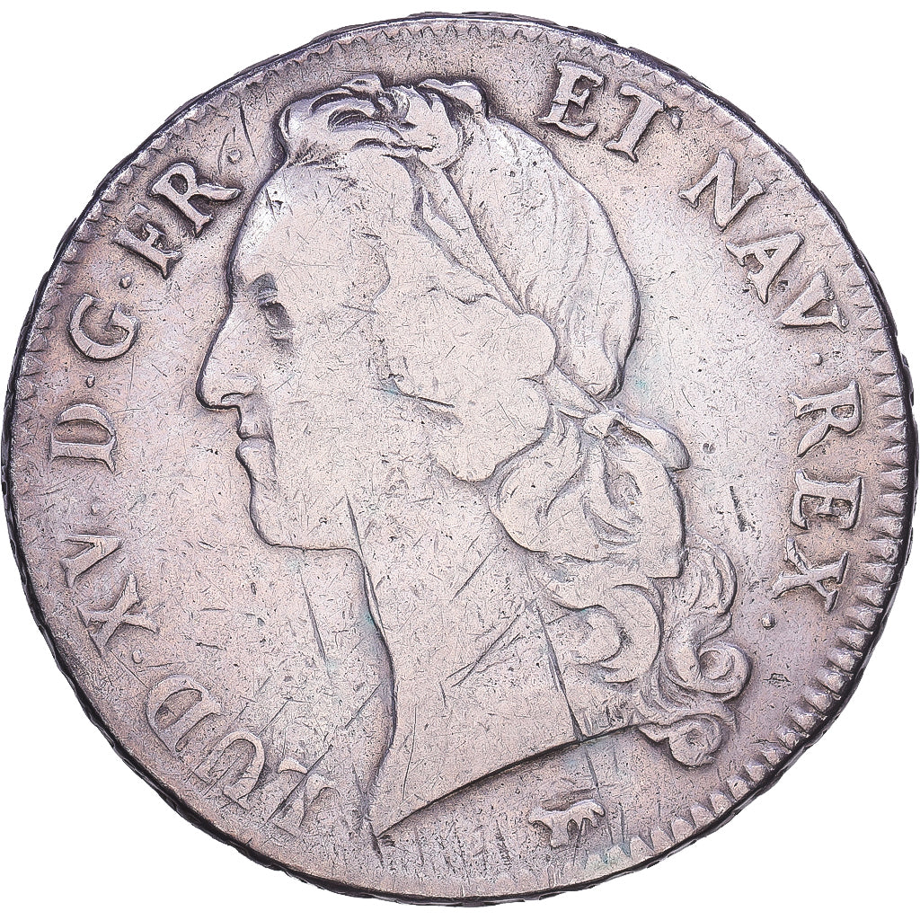 França, Louis XV, Écu au bandeau, 1750, Paris, Prata, VF(20-25), Gadoury:322