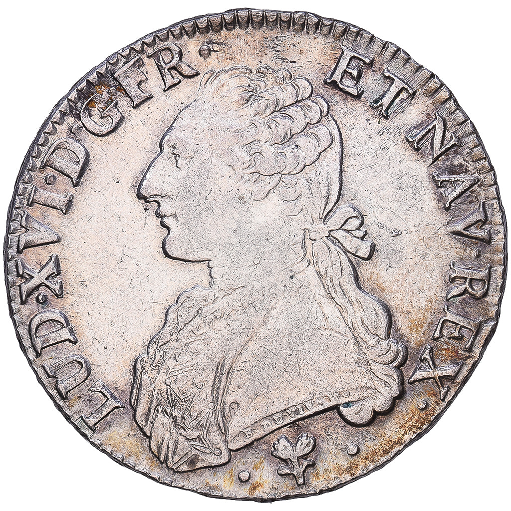 France, Louis XVI, Écu aux branches d'olivier, 1785, Bayonne, Argent, TTB