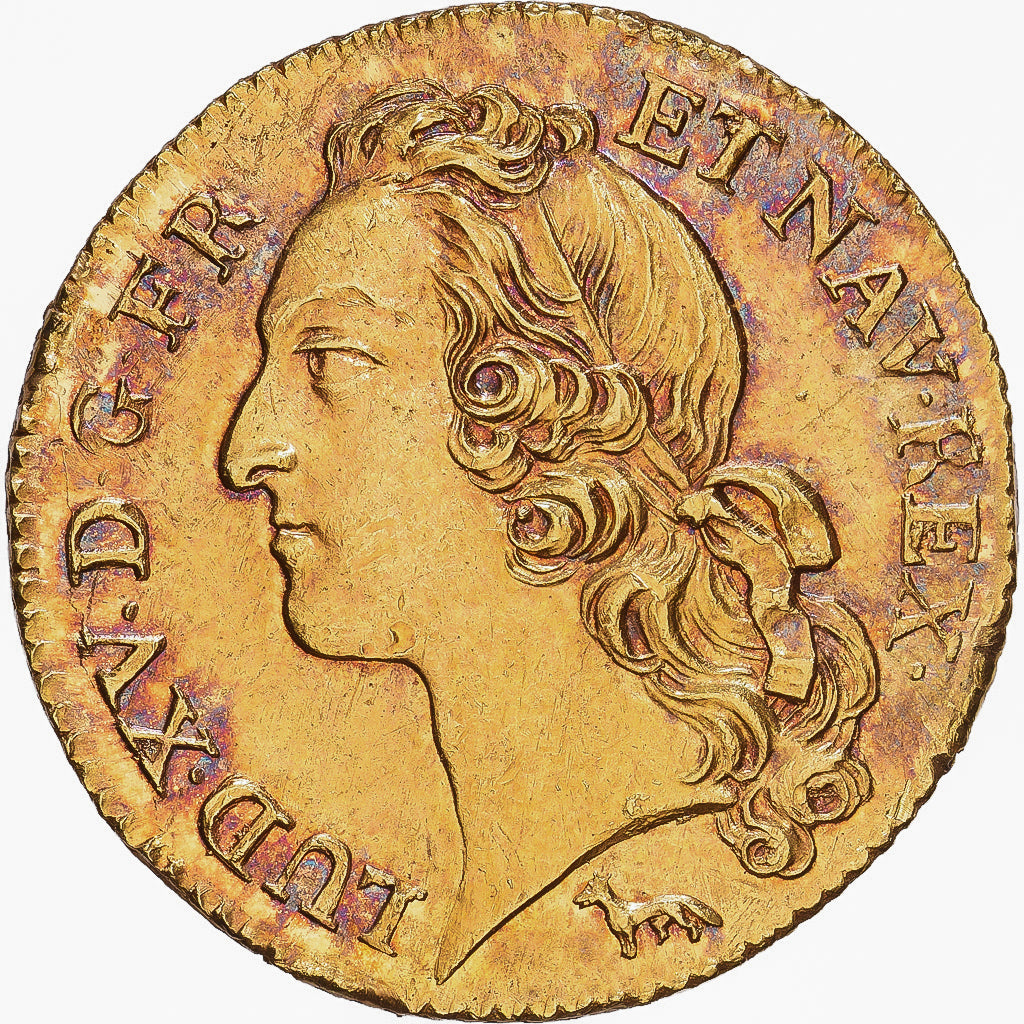 France, Louis XV, louis d'or au bandeau, 1750, Paris, Or, SUP, Gadoury:341