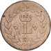 France, Louis XVIII, 1 Décime, 1814, Strasbourg, Bronze, TB