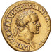 Roman Empire, Vespasian, Aureus, 71, Lyon - Lugdunum, Dourado, VF(30-35)