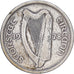 REPUBLIKA IRLANDII, 1/2 Crown, 1928, London, Srebro, VF(30-35), KM:8